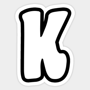 Letter K Sticker